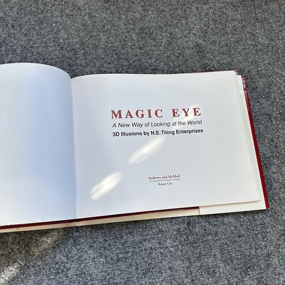1994"Magic Eye" 3-D Illusions Hardback BOOK by N.E. Thing Enterprises Hard Cover - Picture 4 of 6